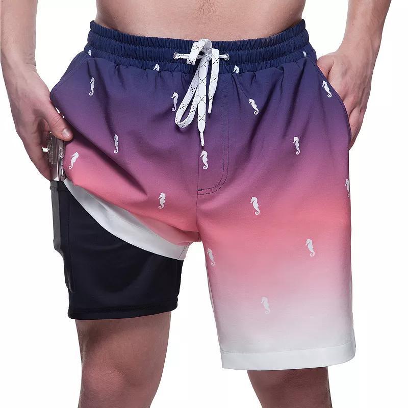 Rokka&Rolla Mens 7 Compression Liner Stretch Swim Trunks Upf 50+ Product Image