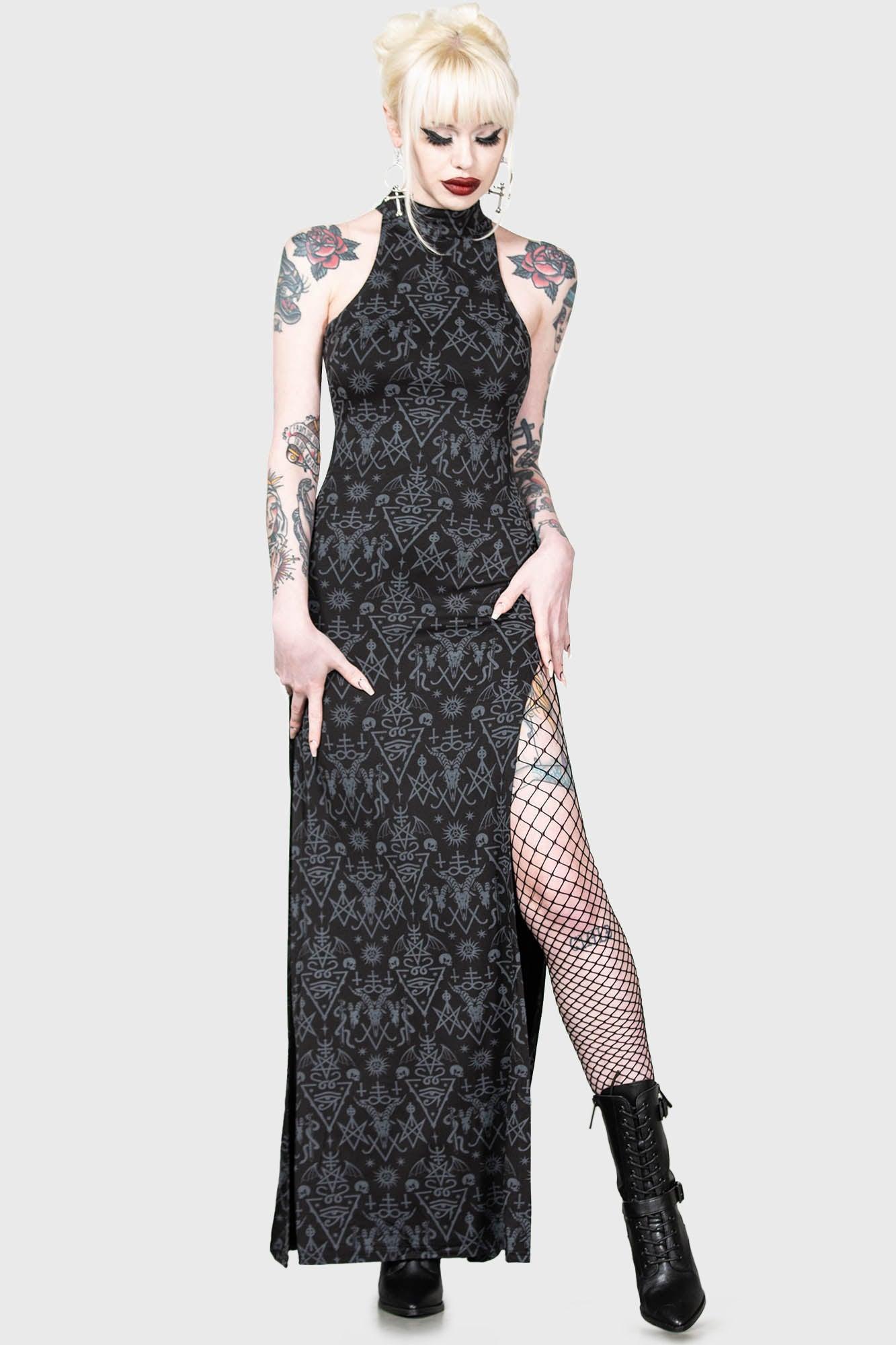 Over-Queen Maxi Dress / Black / 95% Viscose 5% Elastane Product Image