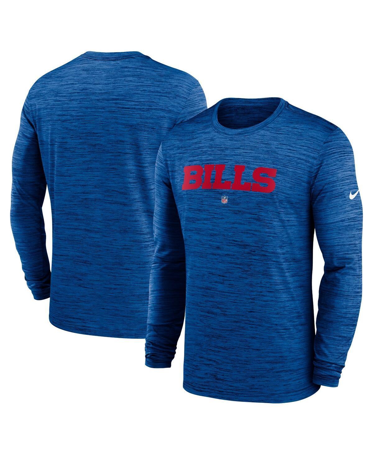 NIKE Men's  Royal Buffalo Bills Sideline Team Velocity Performance Long Sleeve T-shirt Product Image