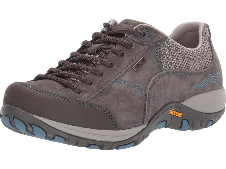 Dansko Paisley (Grey/Blue Suede Waterproof) Women's Lace up casual Shoes Product Image