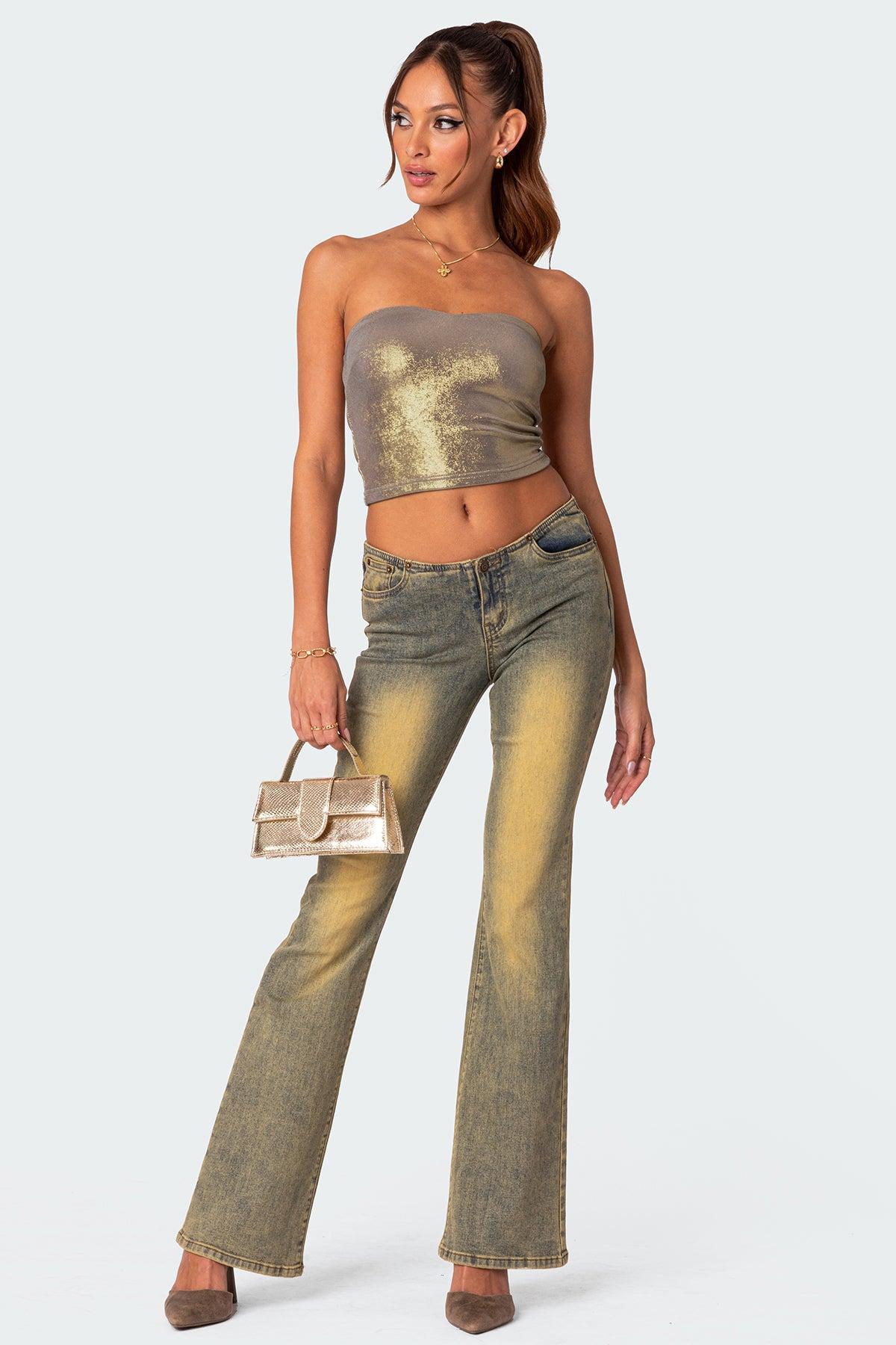 Spotlight Metallic Tube Top Product Image