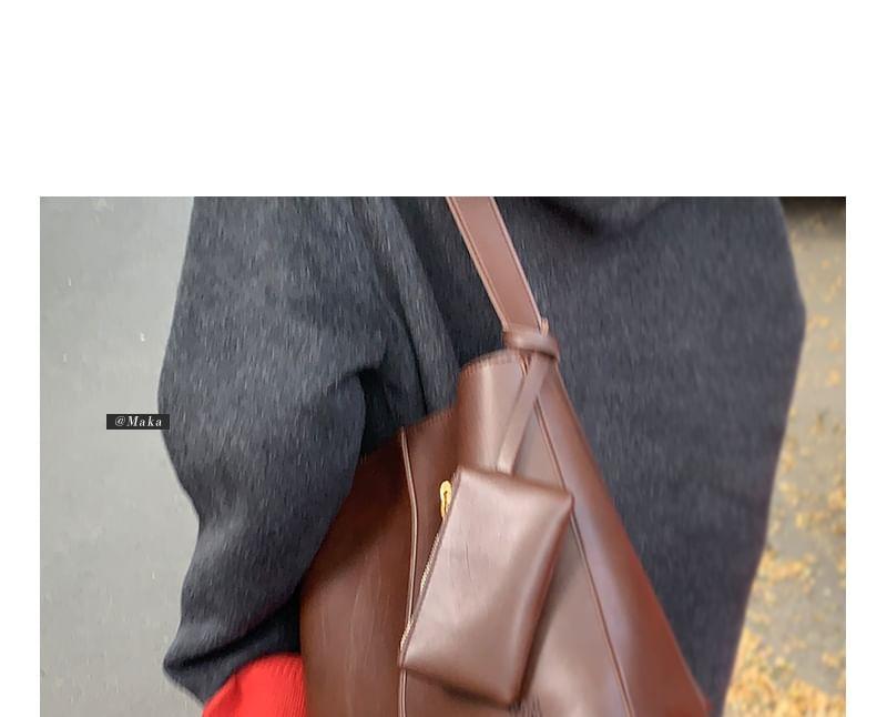 Faux Leather Shoulder Bag Product Image