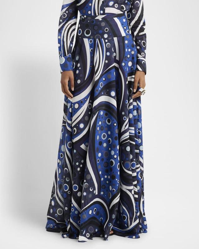 Printed Full Maxi Skirt Product Image