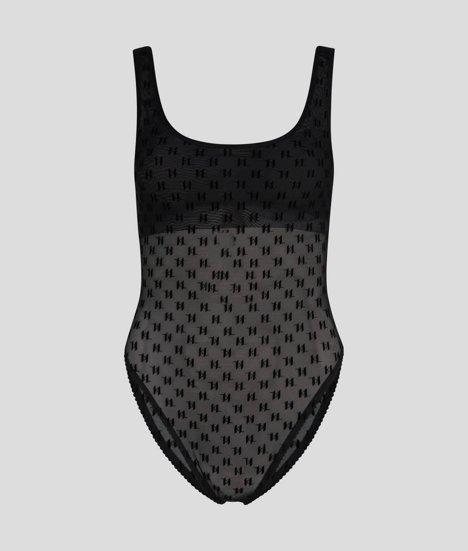 KL MONOGRAM MESH BODYSUIT Product Image