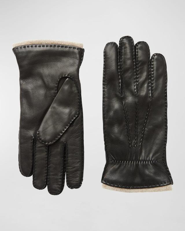 Mens Hand-Stitched Leather Gloves Product Image