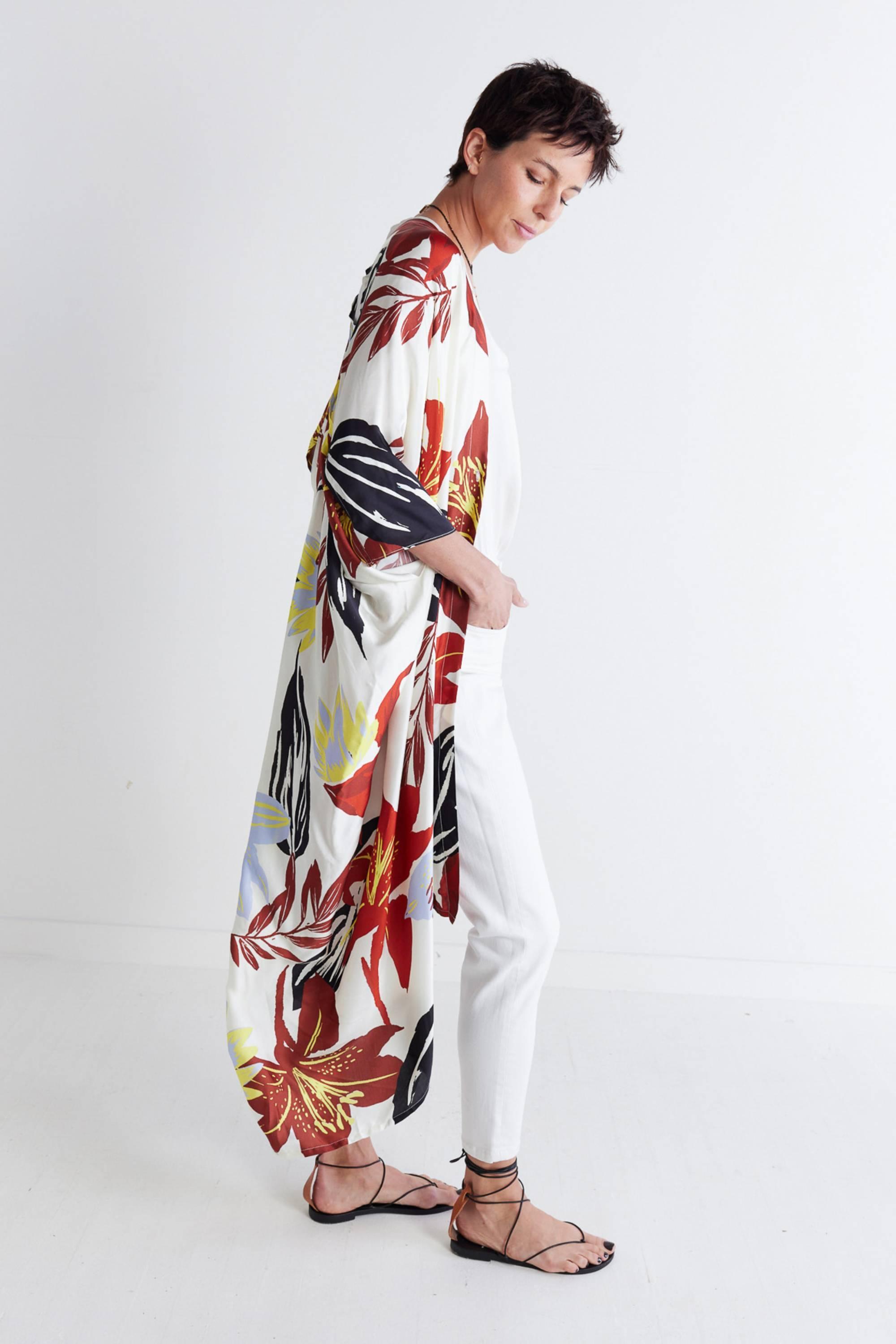 The Floral Long Duster Product Image