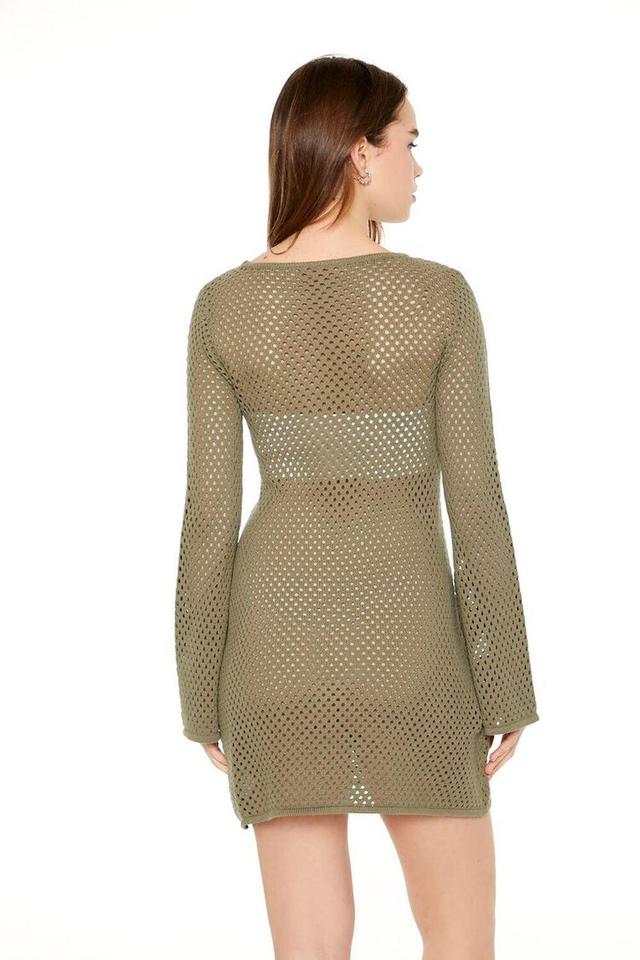 Sheer Crochet Mini Dress | Forever 21 Product Image