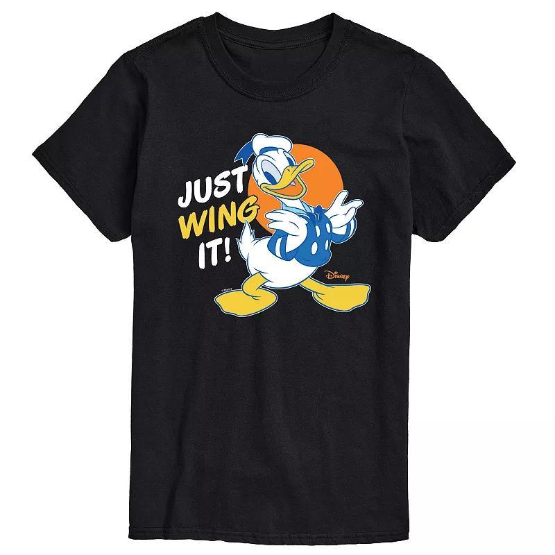 Disneys Mickey Mouse & Friends Donald Duck Mens Just Wing It Graphic Tee Product Image