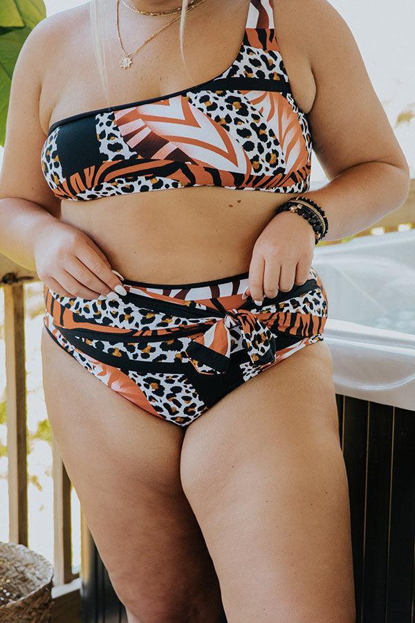 Wild Card High Waist Bikini Bottoms Curves Product Image