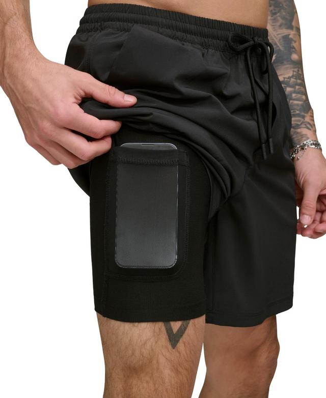 Dkny Mens Core Stretch Hybrid 7 Volley Shorts Product Image