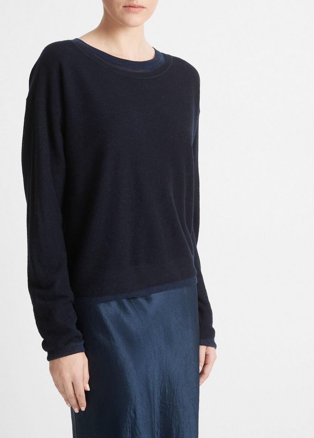 Double-Layer Wool-Blend Sweater Product Image