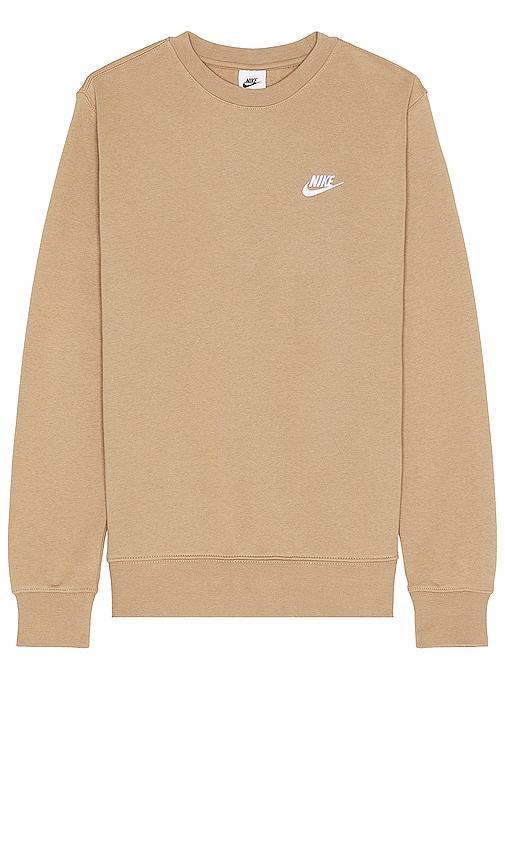 Mens Nike Club Fleece Crew Green Horizon Product Image