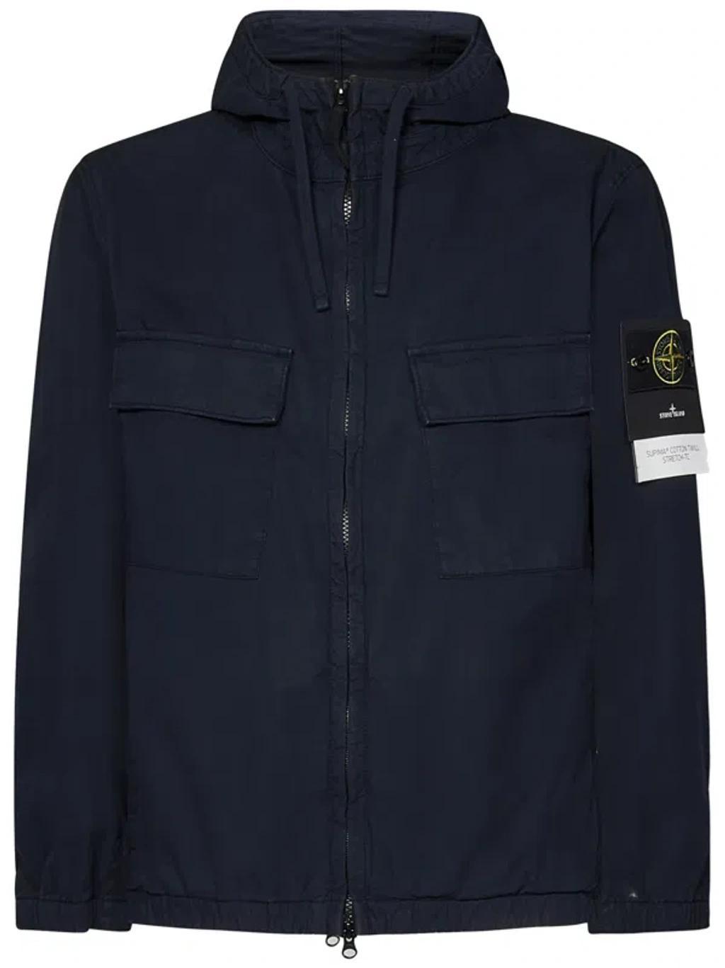 STONE ISLAND Jacket In Blue Product Image