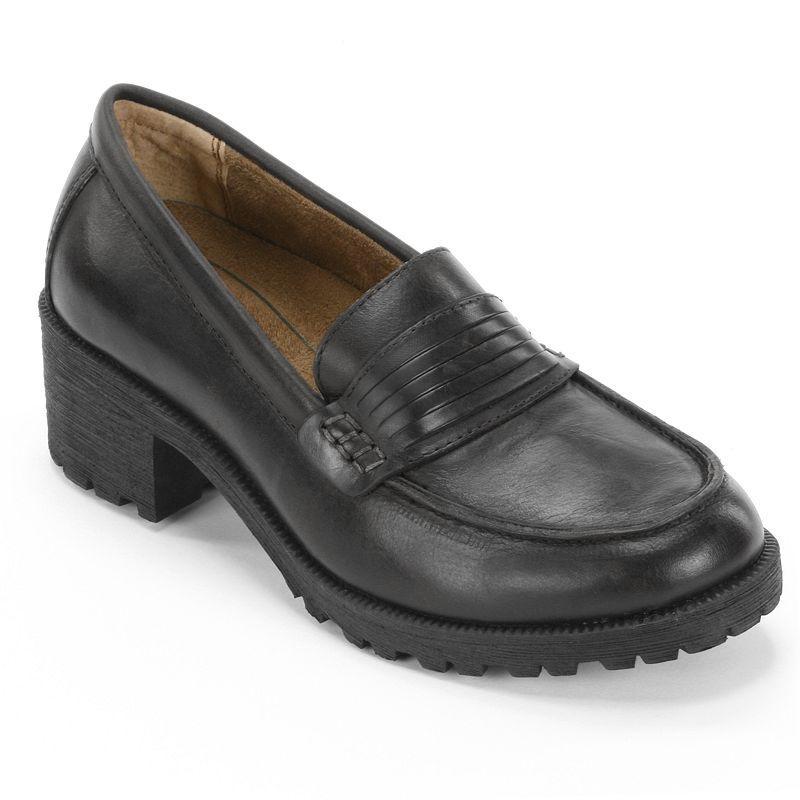 Eastland Newbury Womens Leather Loafers Black Product Image