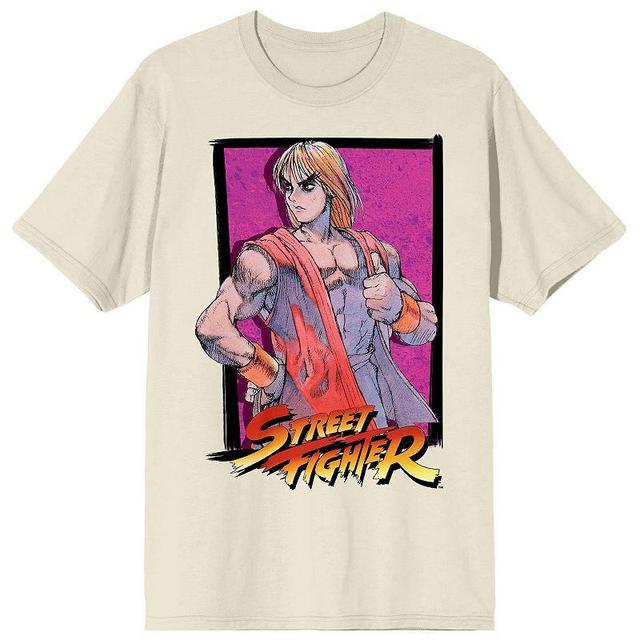 Mens Street Fighter Classic Ken Tee Green Product Image