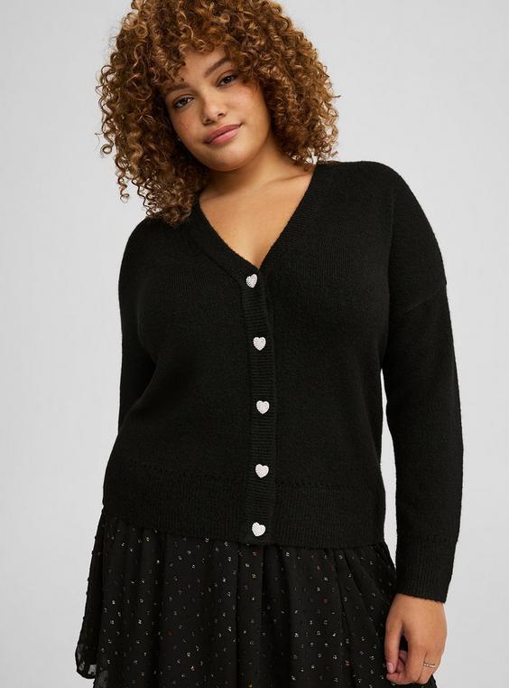 Vegan Cashmere Drop Shoulder Cardigan Product Image