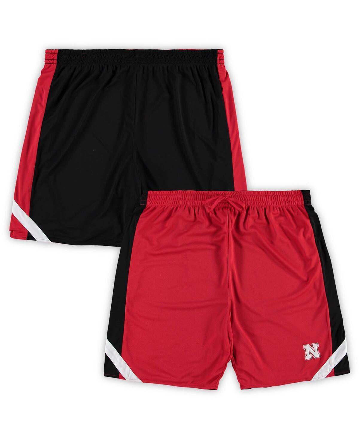 Mens Colosseum Scarlet Nebraska Huskers Big and Tall Team Reversible Shorts - Scarlet Product Image