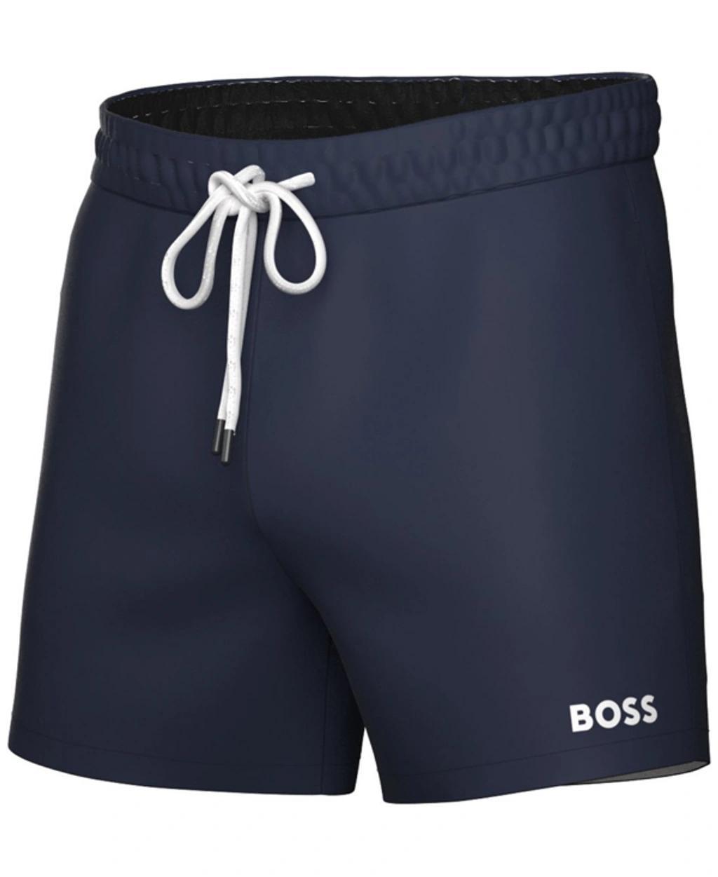 HUGO BOSS Boss By  Men's Lee Drawstring 5.3" Swim Trunks, Created For Macy's In Medium Purple Product Image