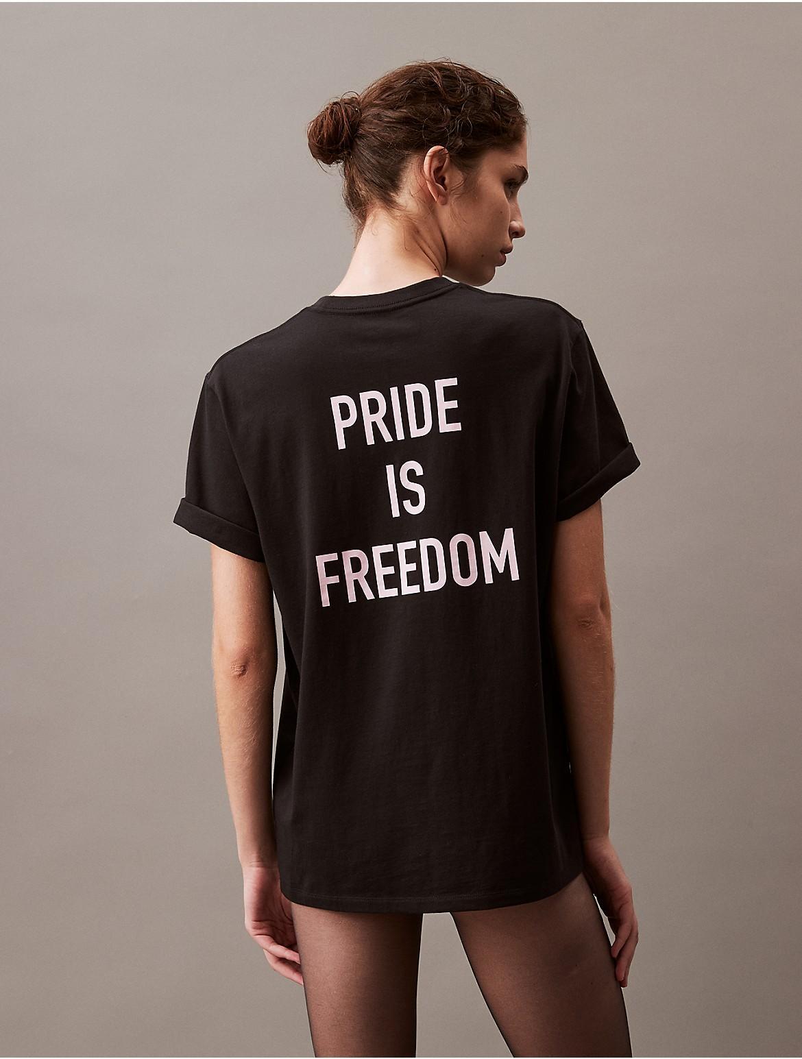 Calvin Klein Mens Pride Is Freedom Logo T-Shirt - Black - L Product Image