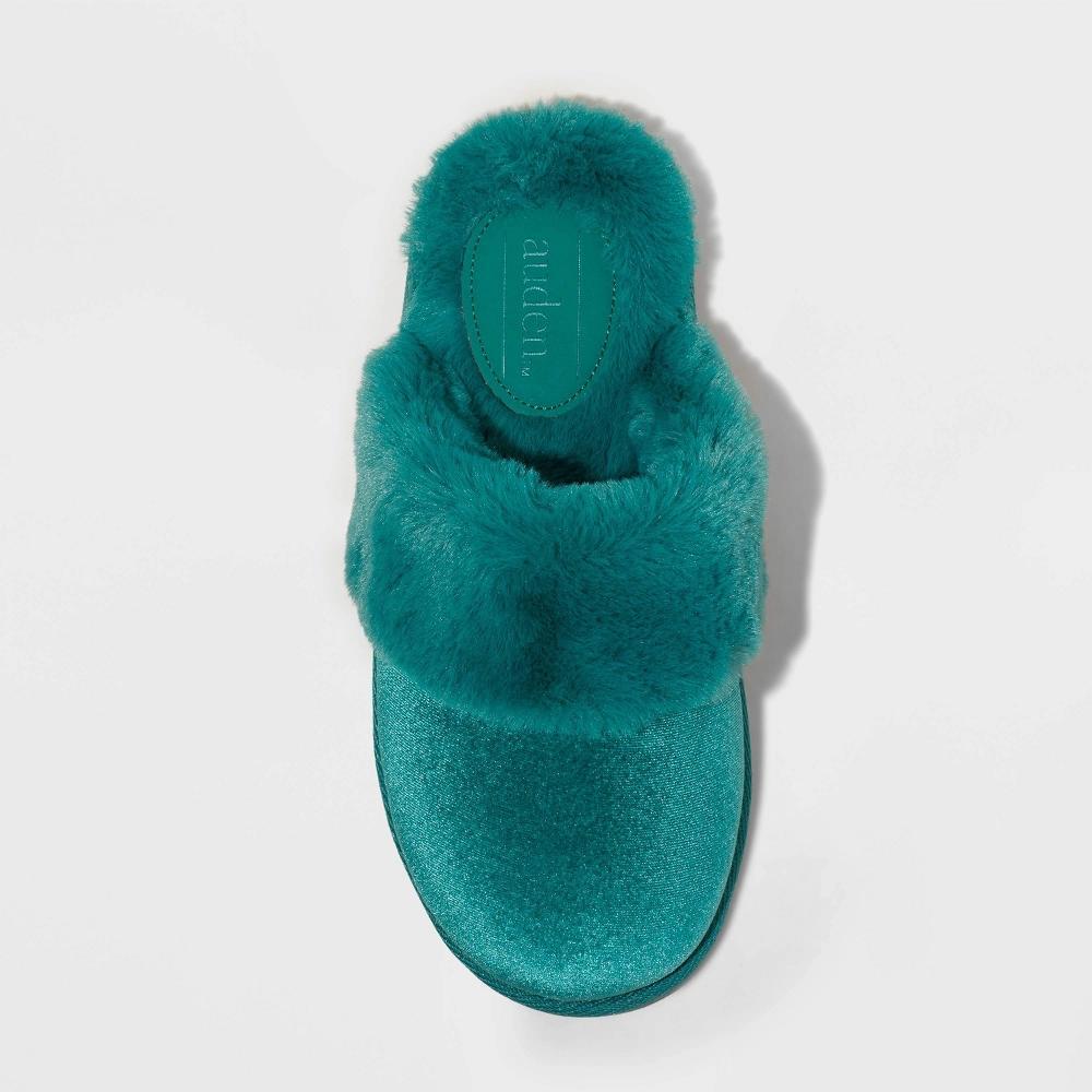 Womens Rae Velvet Scuff Slippers - Auden XL Product Image