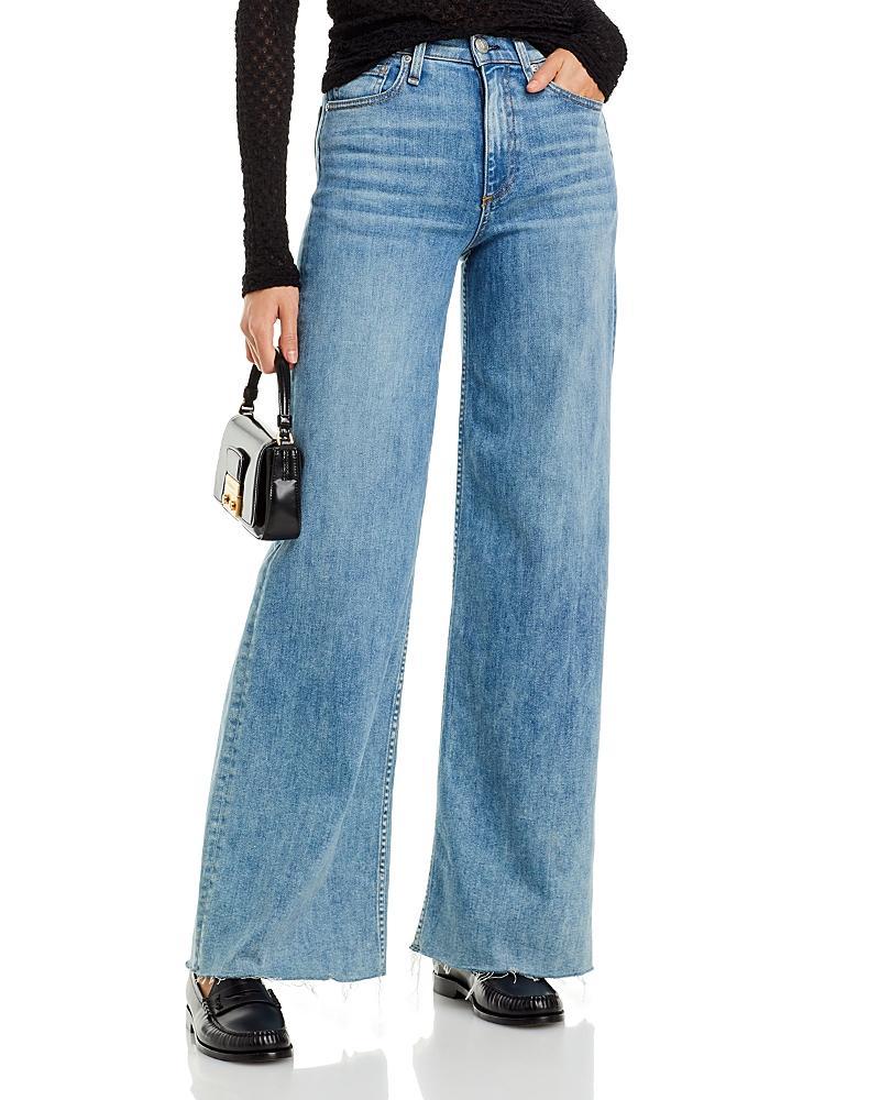 Womens Sofie High-Rise Wide-Leg Jeans Product Image