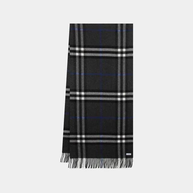 BURBERRY Giant Check Scarf In Grey Product Image