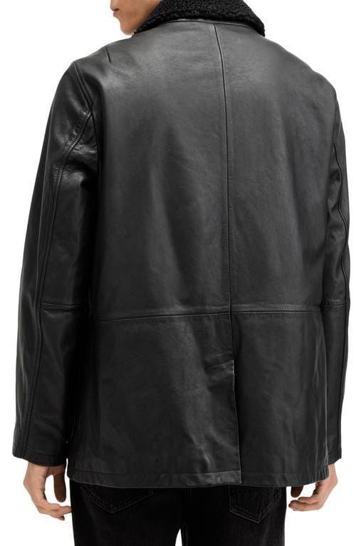 ALLSAINTS Moriarty Leather Jacket In Black Product Image