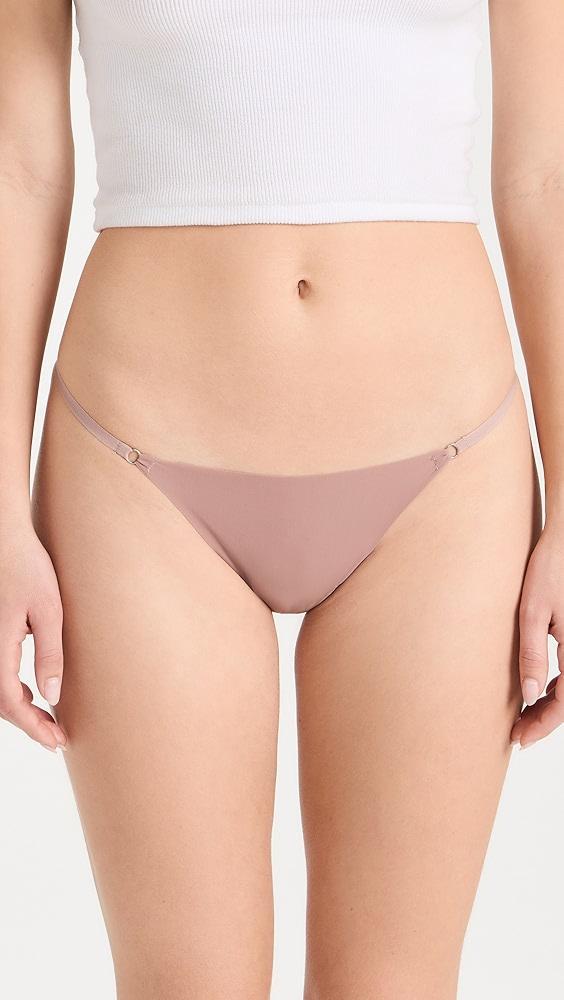 Fleur du Mal Charlotte Lace Seamless String Cheeky Panties | Shopbop Product Image