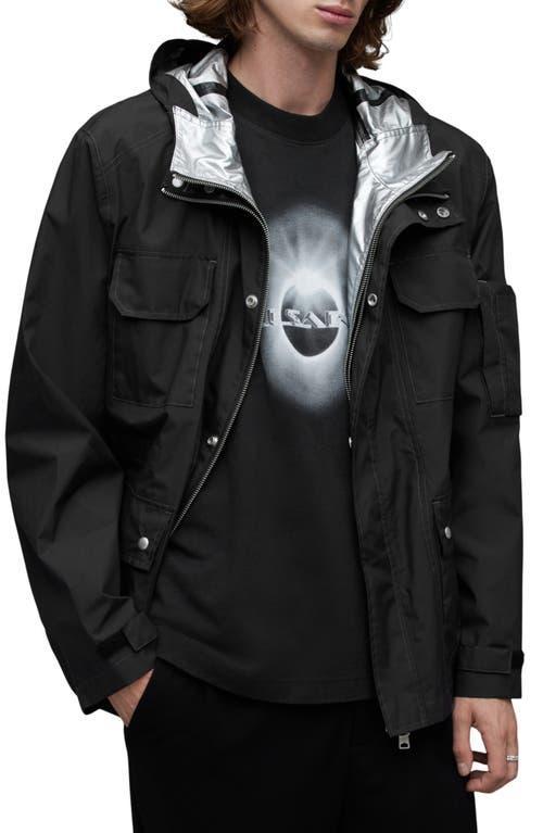 ALLSAINTS Tycho Technical Water Repellent Jacket In Black Product Image