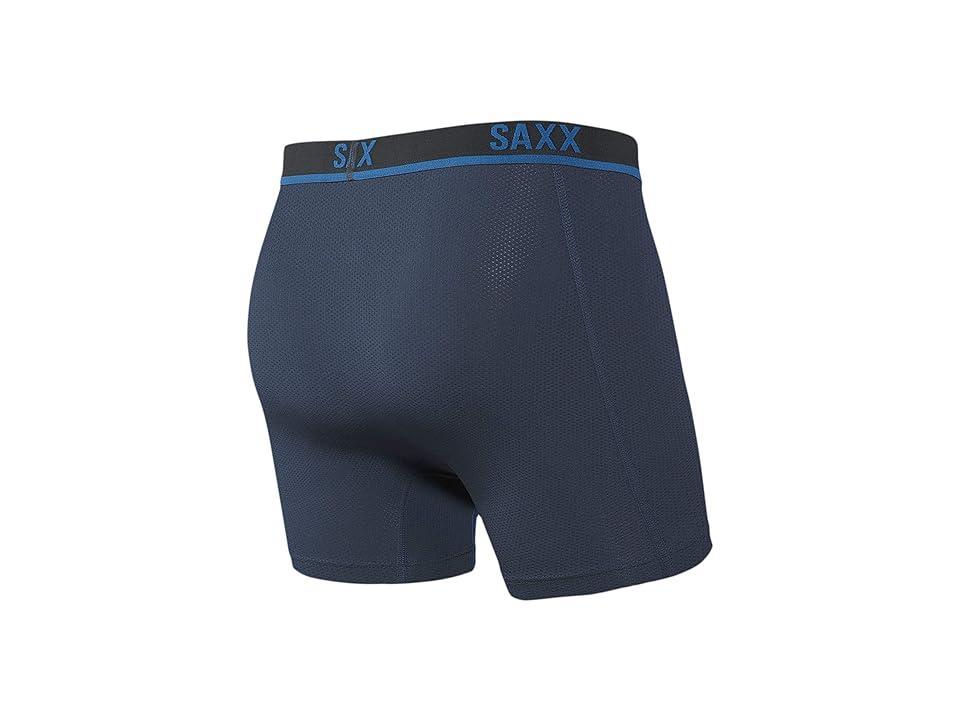 SAXX Men's Kinetic Light Compression Mesh Boxer Brief Cargo Grey Product Image