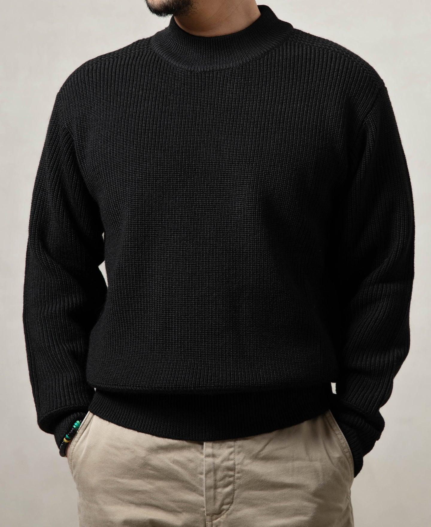 Pre-War Model USN Woolen Sweater - Black Product Image