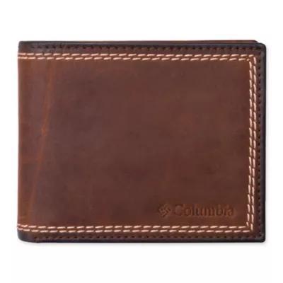 Mens Columbia RFID-Blocking Heavy Contrast Stitch Traveler Wallet Product Image