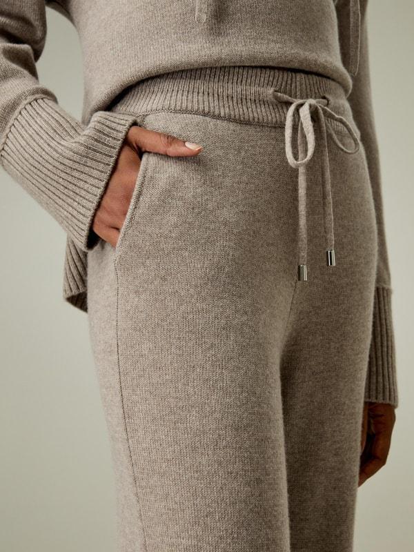 Merino Wool Jersey Wide-Leg Pants Product Image