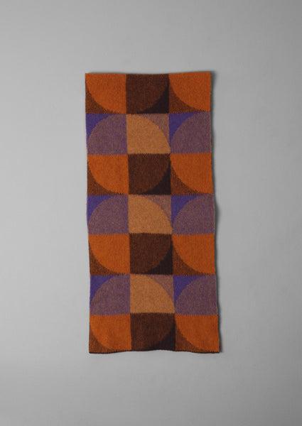 Colour Block Wool Scarf | Ginger Multi Product Image