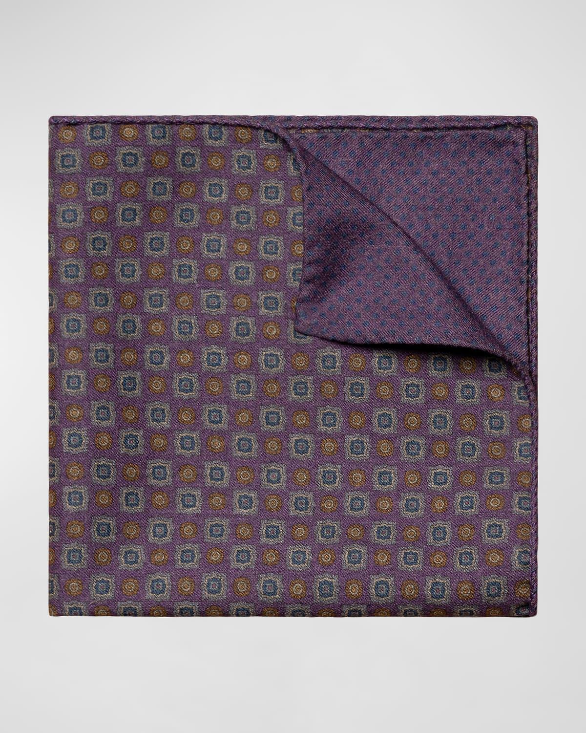 Mens Two-Side Wool Flannel Pocket Square Product Image