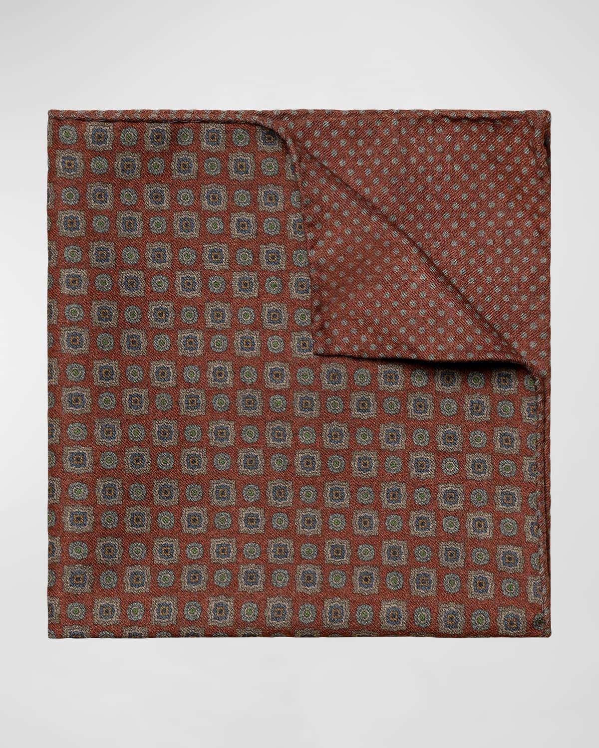 Mens Two-Side Wool Flannel Pocket Square Product Image