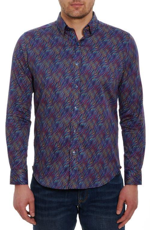 Robert Graham Tilston Abstract Houndstooth Print Button-Up Shirt Product Image