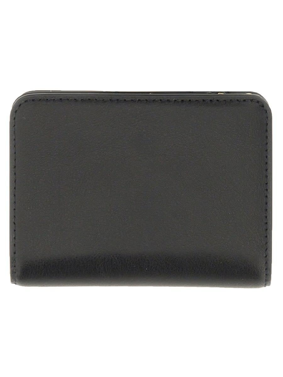 The J Marc Mini Compact Wallet In Black Product Image