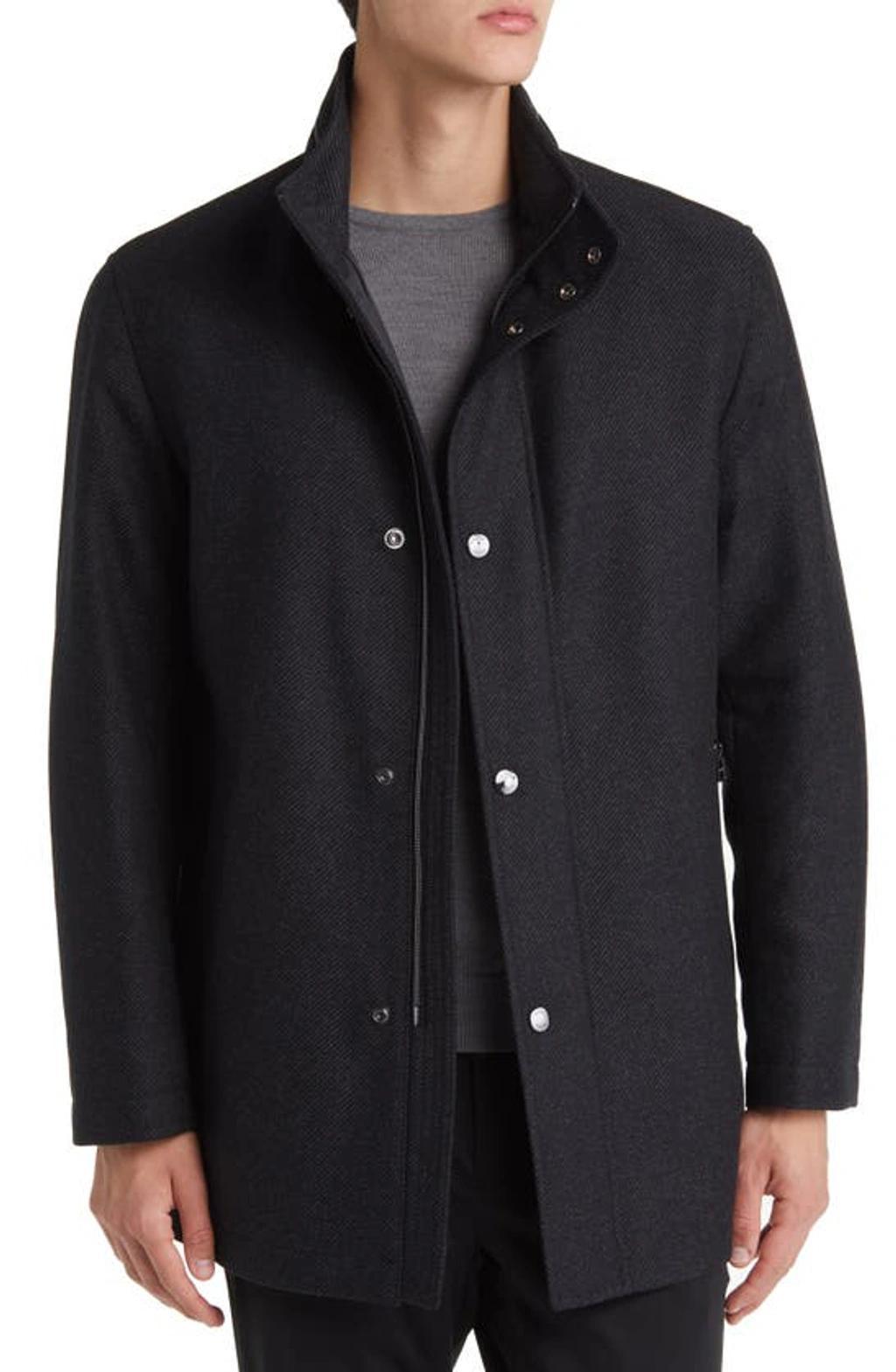 Camron Coat In Dark Gray Product Image