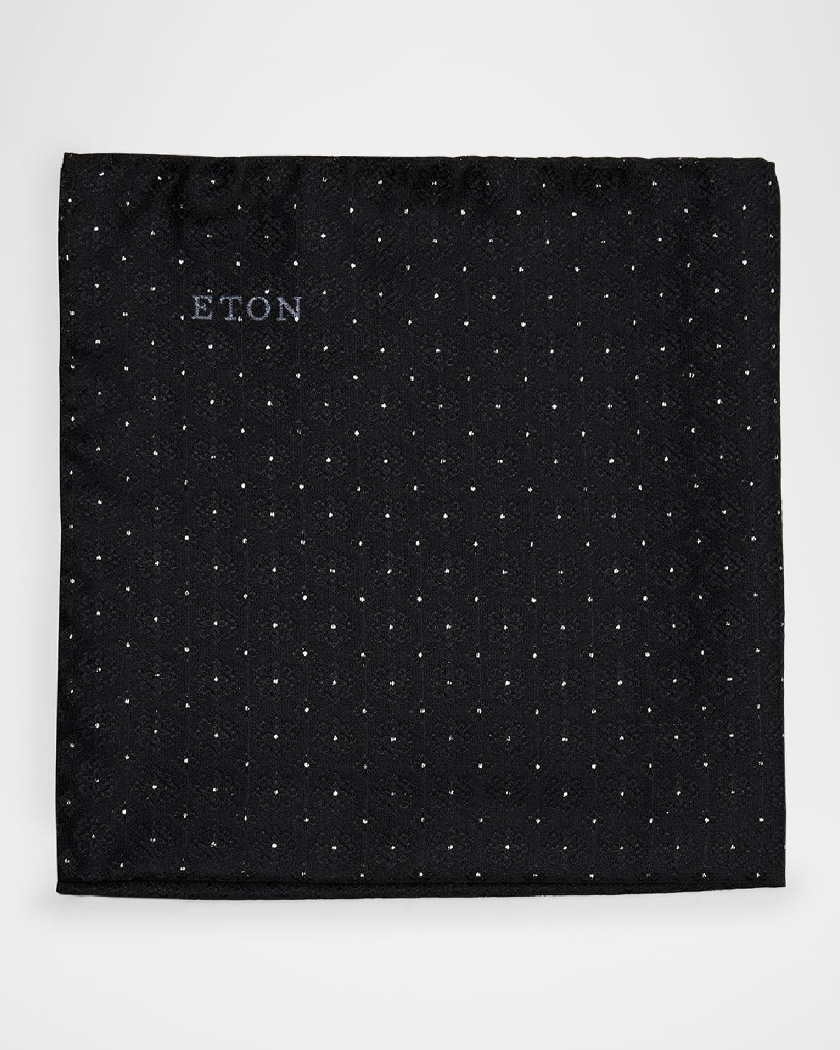 Mens Geometric Silk Pocket Square Product Image