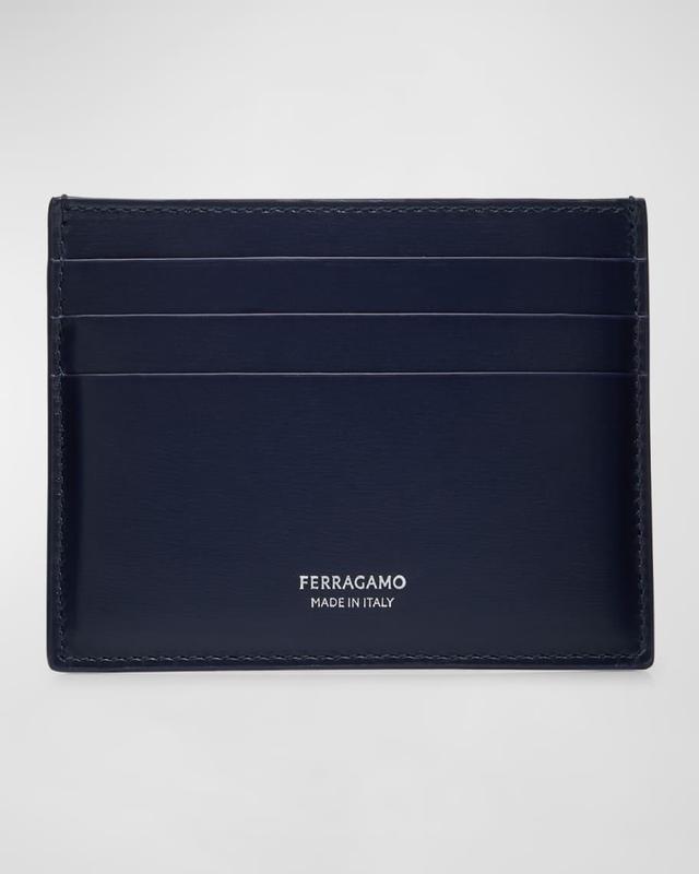 Men's Classic Hammered Leather Card Holder Product Image