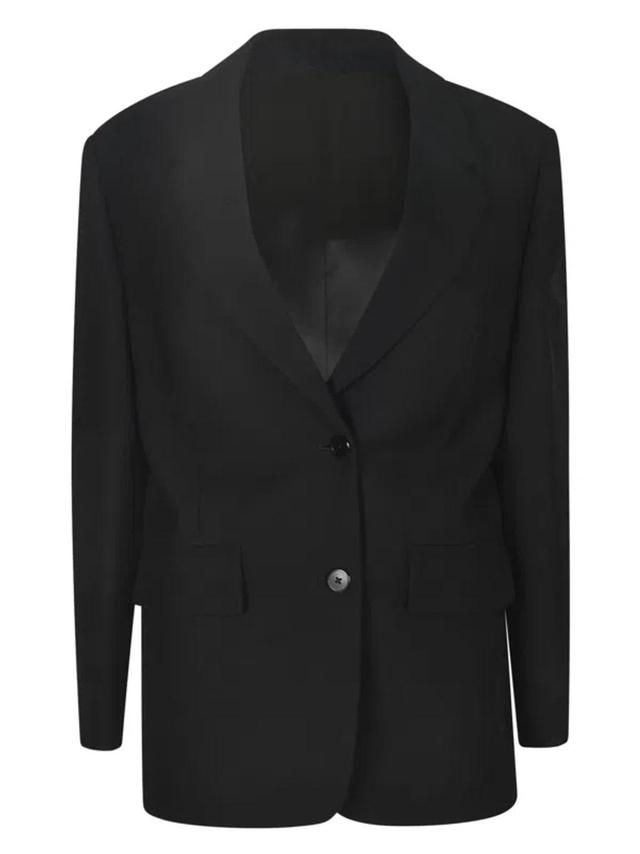 Single-breasted Blazer In Black Product Image