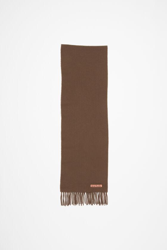 Fringe wool scarf - skinny product image