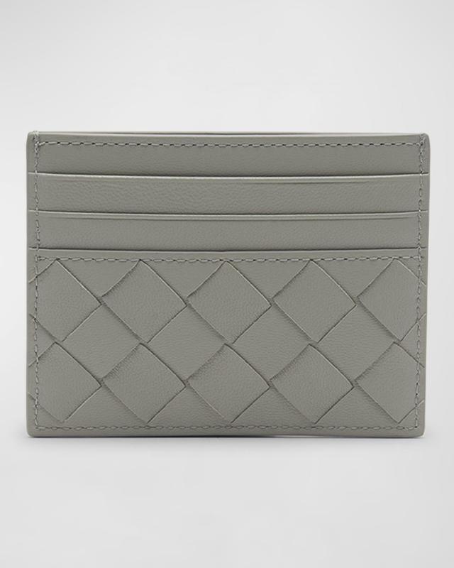 Womens Intrecciato Leather Cardholder Product Image