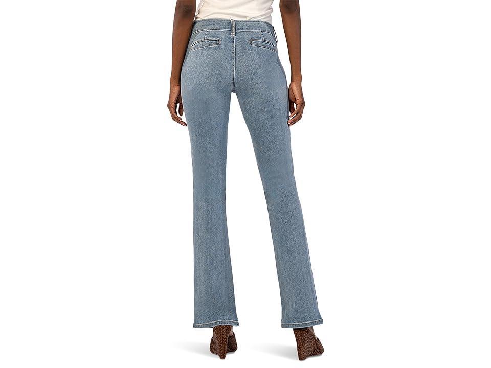 KUT from the Kloth Natalie Mid Rise Trouser Flare Bck Welt In Moment (Moment) Women's Jeans Product Image