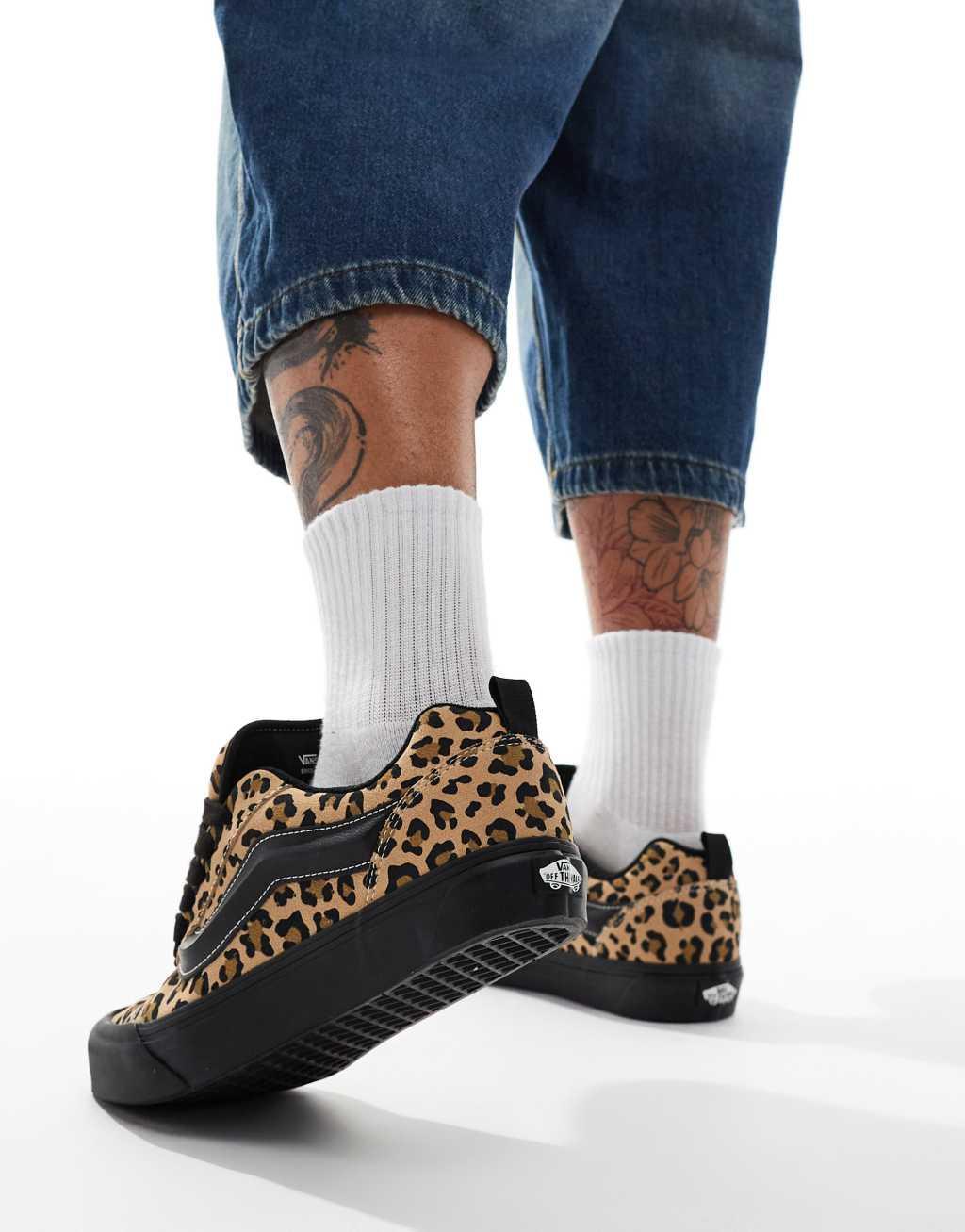 Vans Knu Skool sneakers in leopard print Product Image