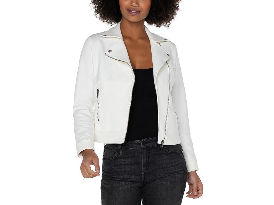 Liverpool Los Angeles Moto Jacket Faux Leather (Black ) Women's Vest Product Image