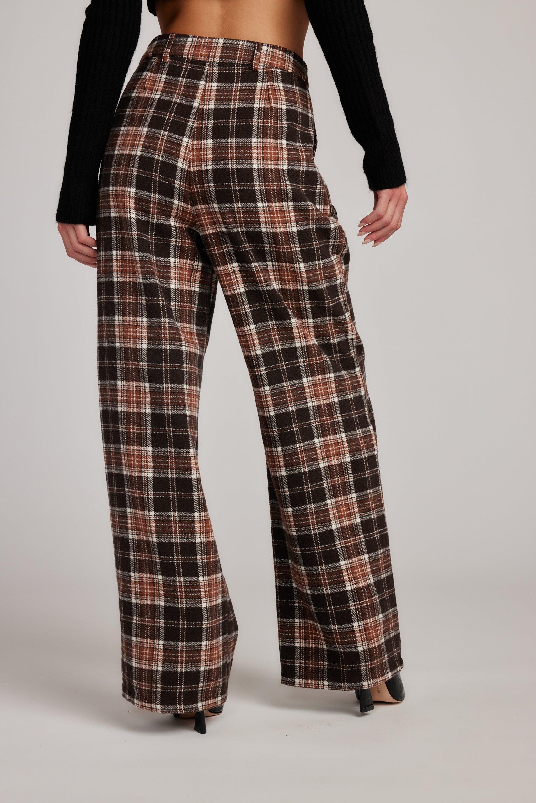 Thomas Brown Plaid Trousers product image