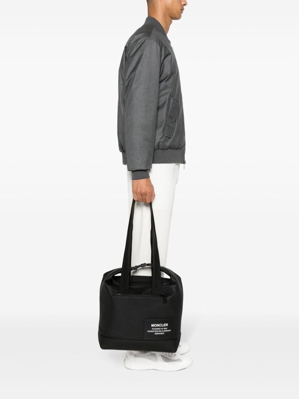 Nakoa Logo-patch Tote Bag In Black Product Image