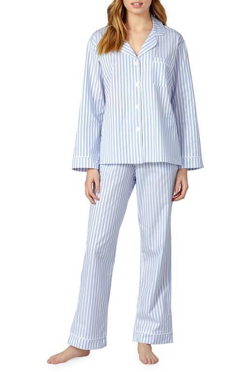 BedHead Pajamas 3D Stripe Organic Cotton Sateen Pajamas Product Image